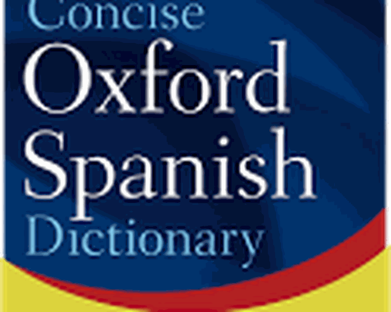 Concise Oxford Spanish Dictionary Crackle Glass