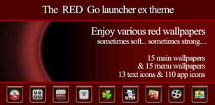 RED Go launcher theme ekran görüntüsü APK 