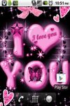 Pink I Love You Live Wallpaper image 3