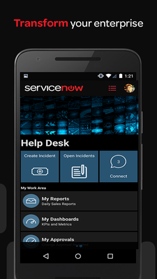 Servicenow App Android Kostenloser Download Servicenow