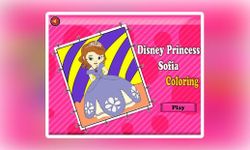 Captura de tela do apk Disney Princess Sofia Coloring 
