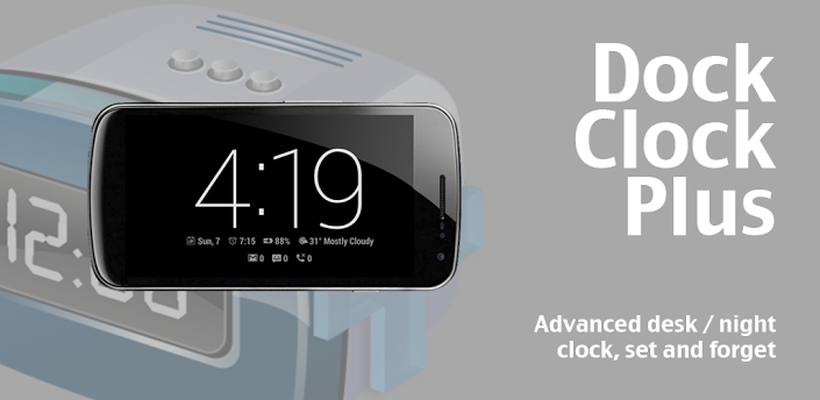 Dock Clock Plus Night Desk App Android Kostenloser Download