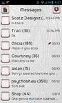 Captura de tela do apk GO SMS PRO WHITE LEATHER THEME 2