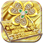 Teclado Gold Diamond Leaf APK