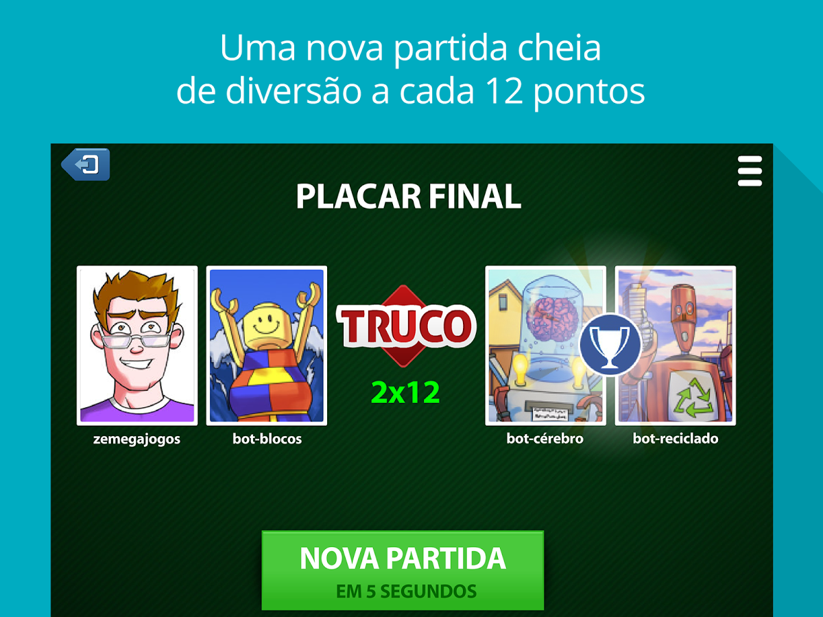 MegaJogos - Cadê os viciados em truco? Fez quantos pontos? Ou ficou  devendo? 😅 . . . Aproveita e começa a melhorar sua pontuação na tabela  agora ->