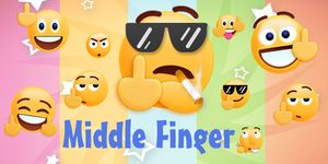 Middle Finger Sticker Free image 3