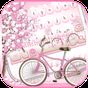 Ikon apk Sakura Pink Bicycle Keyboard Theme