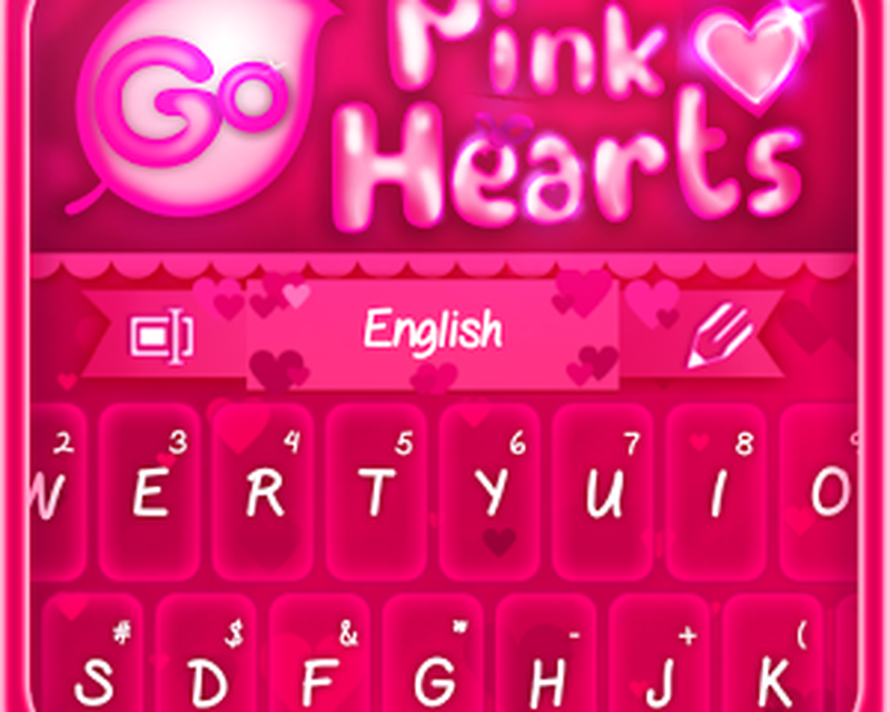 go keyboard pink theme