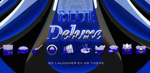 Captura de tela do apk 3D azul deluxe GO EX tema 5