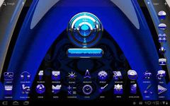 Captura de tela do apk 3D azul deluxe GO EX tema 7