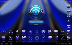 Captura de tela do apk 3D azul deluxe GO EX tema 8