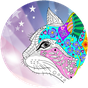 APK-иконка Раскраска для взрослых антистресс: кошки мандала
