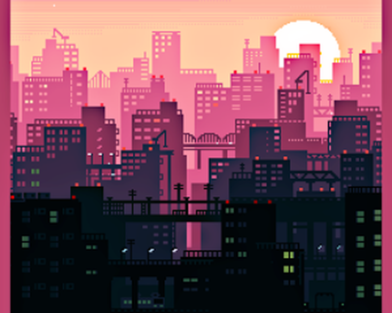 Pixel City Wallpaper - WoodsLima