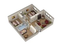 3D Small House Design image 