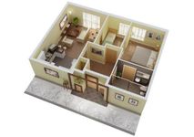 3D Small House Design image 1