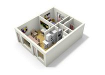 3D Small House Design image 2