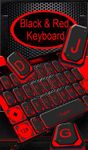 3D Black And Red Tech Keyboard Theme image 