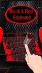 3D Black And Red Tech Keyboard Theme image 2