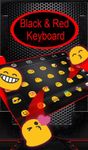 3D Black And Red Tech Keyboard Theme image 3