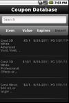 Captura de tela do apk Coupon Database Free- Android 1