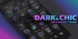 Dark Chic GO Launcher Theme image 5