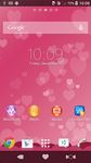 XPERIA™ Pink Hearts Theme のスクリーンショットapk 2