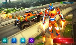 Iron Superhero Flying Robot Car: Grand City Battle imgesi 