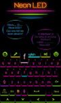 Neon LED GO Keyboard Theme image 2