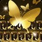 Gold Butterfly Shining Keyboard Theme apk icon