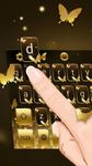 Gold Butterfly Shining Keyboard Theme image 