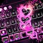 Ícone do apk Sparkling Neon Heart keyboard theme