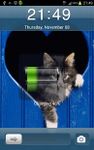 Captura de tela do apk Cat In Heart GO Locker Theme 1