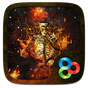 Fire Skull 3D Go Launcher Theme APK