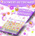Çiçekler klavye teması imgesi 