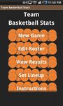 Captura de tela do apk Team Basketball Stats 