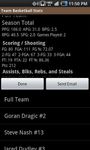 Скриншот 2 APK-версии Team Basketball Stats