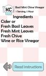 Captura de tela do apk KC Basil Mint Chive Vinegar 