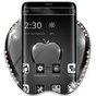 Black Shining Apple Launcher Theme apk icon