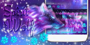 Night Sky Spirit Wolf Keyboard Theme Bild 3