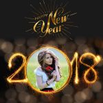 รูปภาพที่ 1 ของ 2018 New Year Photo Frames Greetings Wishes