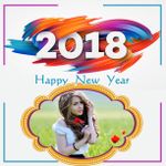 2018 New Year Photo Frames Greetings Wishes afbeelding 2