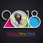 2018 New Year Photo Frames Greetings Wishes afbeelding 3