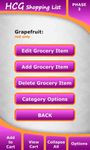 Captura de tela do apk HCG Diet Shopping List 2