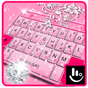 Icône apk Princesse rose diamant Thème pour clavier