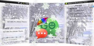Winter Theme for GO SMS Pro image 