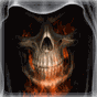 Skeleton in HellFire LWP APK