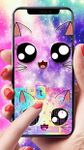 Galaxy Kitty Emoji Keyboard Theme obrazek 1