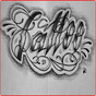 APK-иконка дизайн татуировки надписи