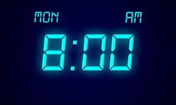 Visual Clock - Simple Digital Clock Display ekran görüntüsü APK 