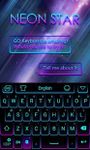 Gambar Neon Star Emoji Keyboard Theme 1